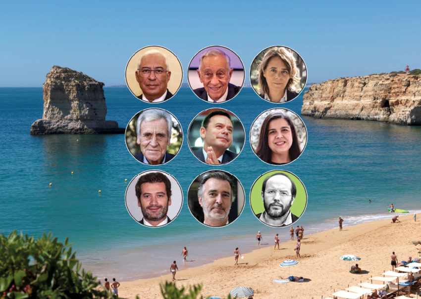 políticos férias no Algarve