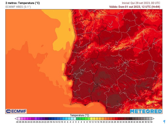 Outubro: Temperatura máxima próxima dos 40 ºC nalguns locais do Centro-Sul | Foto DR