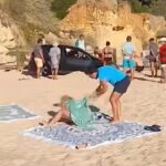 “Tenho sempre lugar na areia”. Carro estaciona em pleno areal de praia de Albufeira [vídeo]