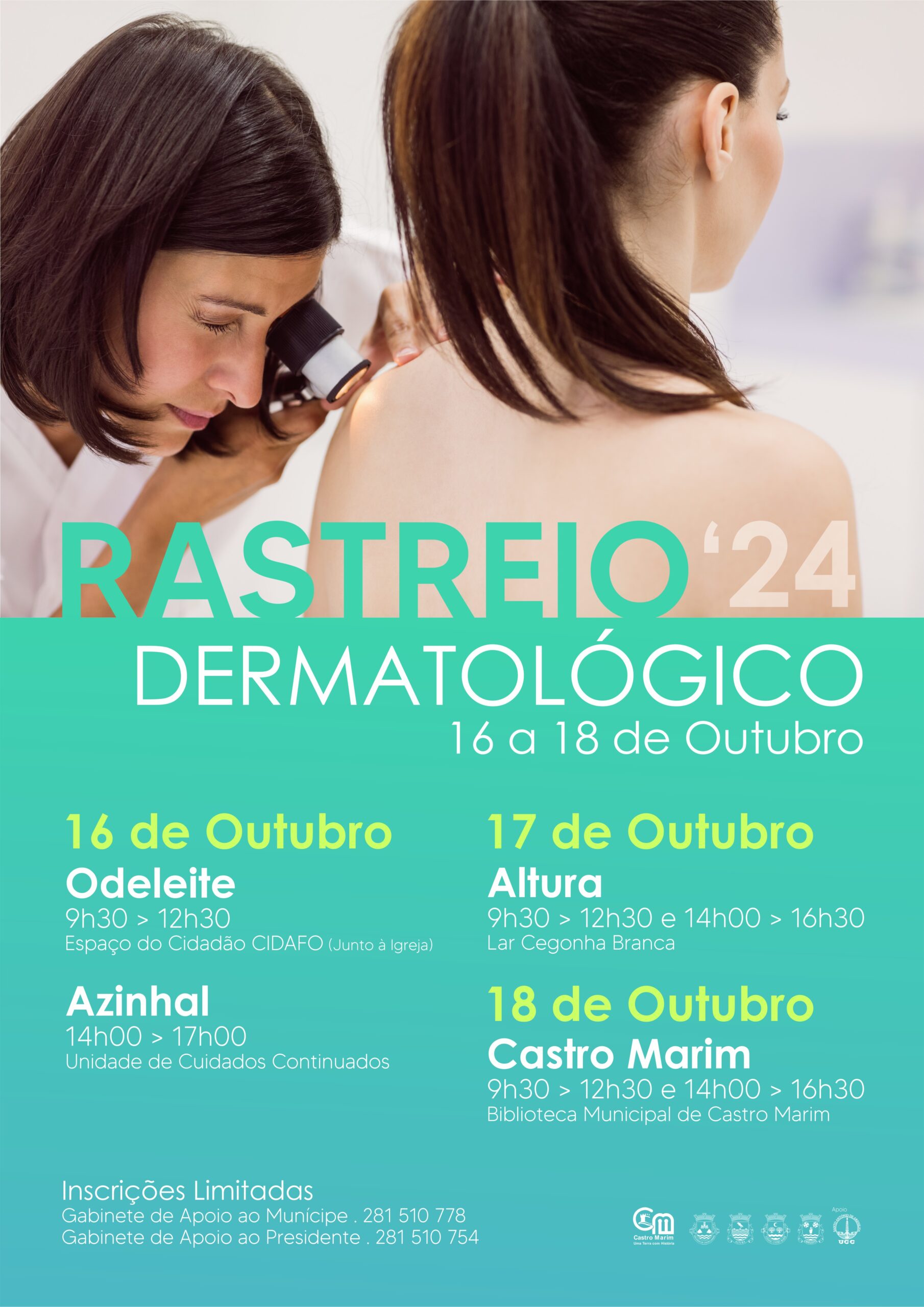 Castro Marim continúa brindando exámenes dermatológicos gratuitos. Inscripciones gratuitas