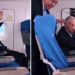 Marcelo Rebelo de Sousa arranca tampa da porta de emergência em avião: “Então disse para eu fazer força”