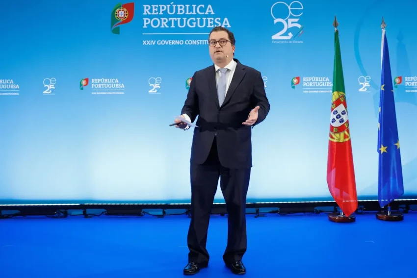 Joaquim Miranda Sarmento, ministro das Finanças. Crédito: Lusa