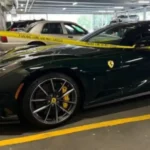 Ferrari roubado foi localizado devido a objeto esquecido no carro