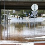 Chuva intensa alagou estradas, caves e lojas em Albufeira e Olhão