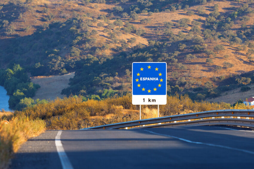Estrada perto de Espanha.