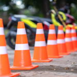 Rua do Alentejo com trânsito interrompido em Armação de Pêra
