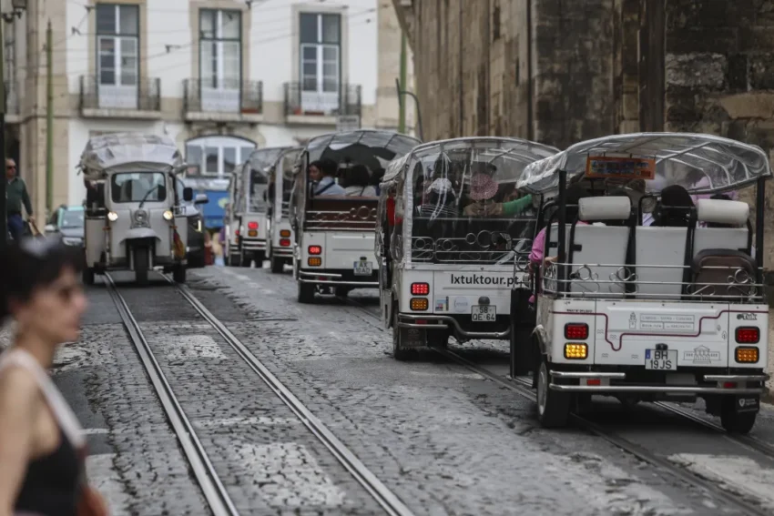 Tuk-tuk em lisboa. Crédito: Lusa