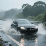 Chuva forte na estrada: este é o erro que muitos condutores cometem a atravessar lençóis de água (danos no carro podem chegar a milhares de euros)