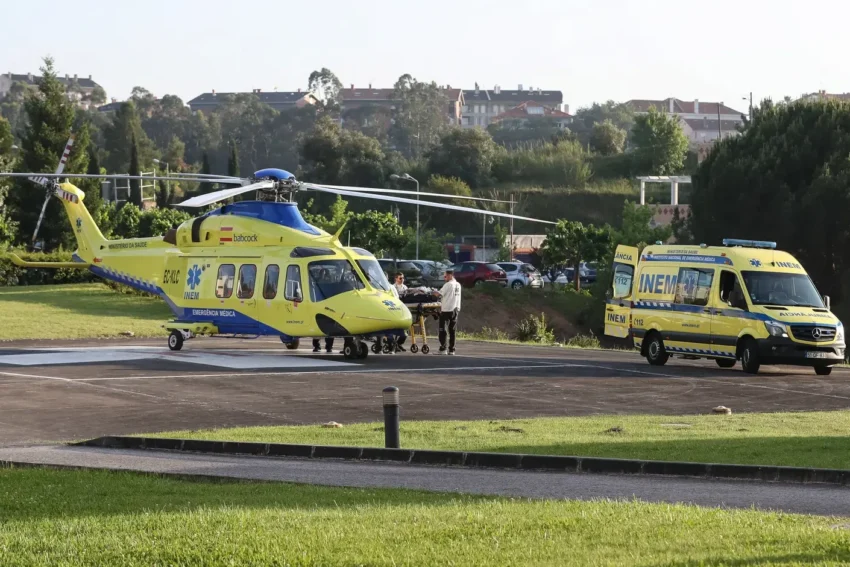 Helicóptero do INEM. Crédito: Lusa