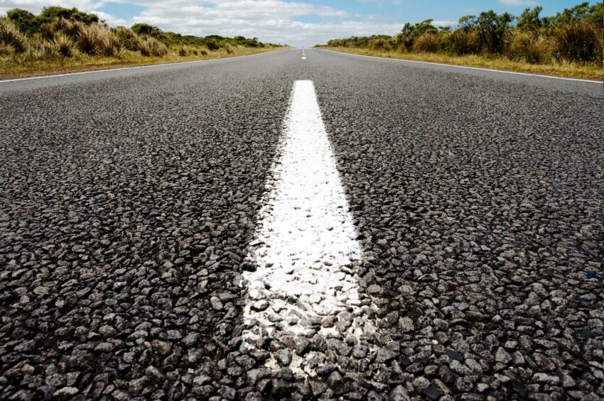 Troço de uma estrada.