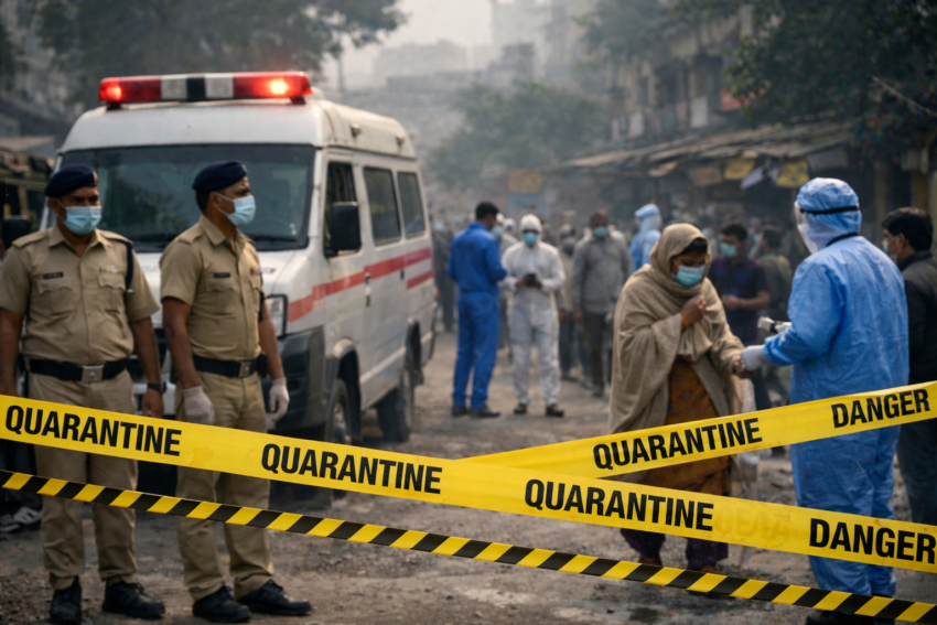 Vírus Nipah na Índia. Crédito: Foto AI