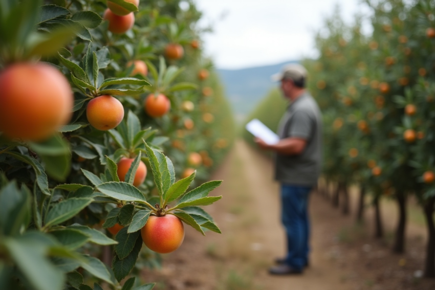 Agricultor no campo. Crédito: Freepik AI