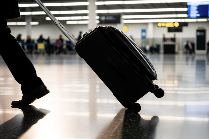 Bagagem no aeroporto. Crédito: Freepik AI