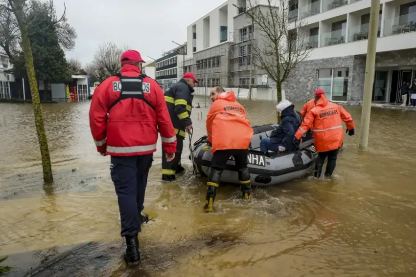 Cheias em Alcácer do Sal. Crédito: Lusa