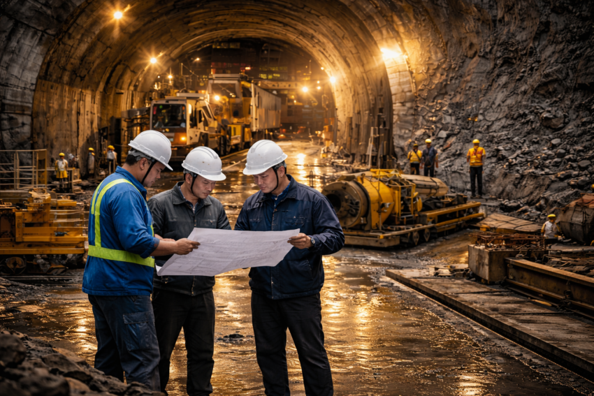 Construção do comboio-bala no Japão. Crédito: Foto AI