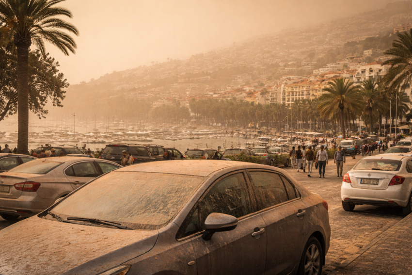 Poeiras de África em Portugal. Crédito: Foto AI