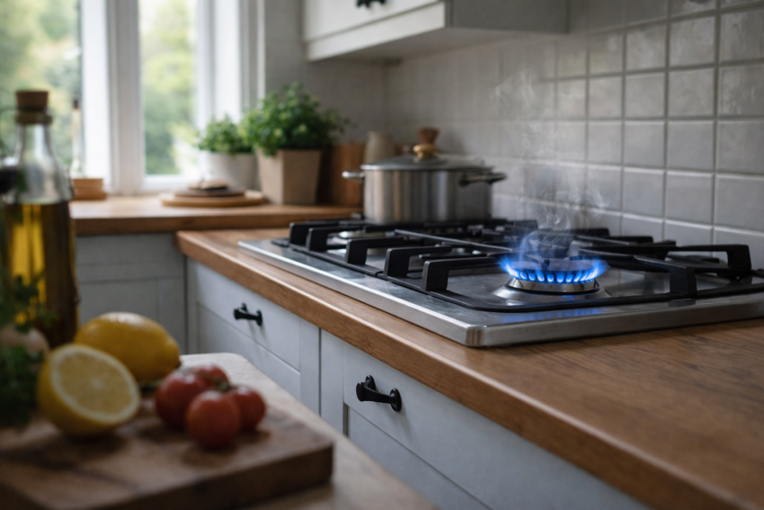 Fogão a gás. Crédito: Foto AI