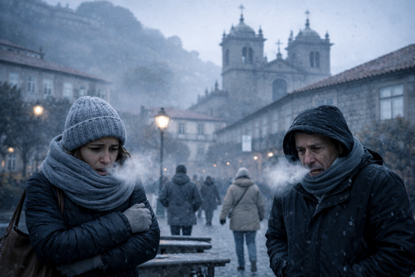 Dia de frio em Portugal. Crédito: Foto AI