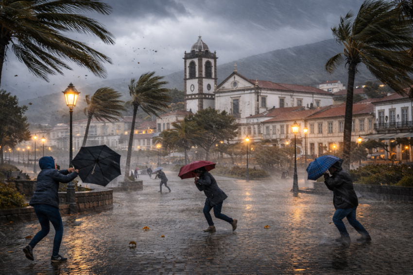 Dia de vento forte. Crédito: Foto AI