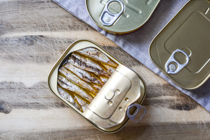 Sardinhas em conserva.