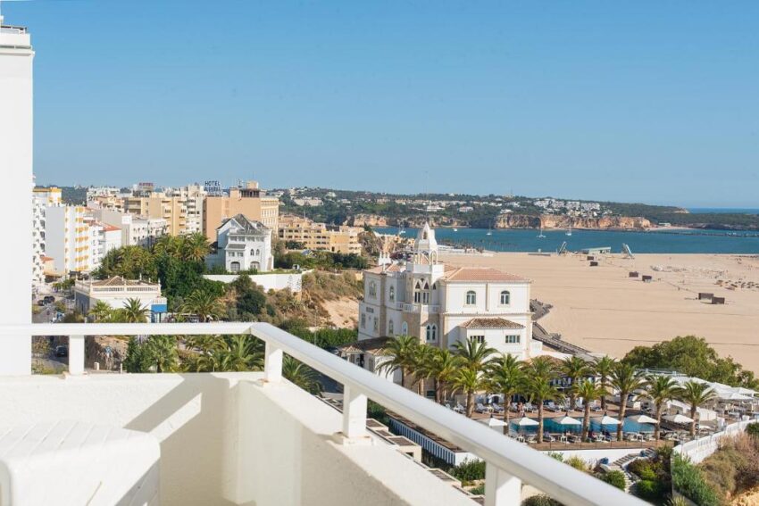 Vista da varanda do Hotel Avenida Praia, em Portimão.