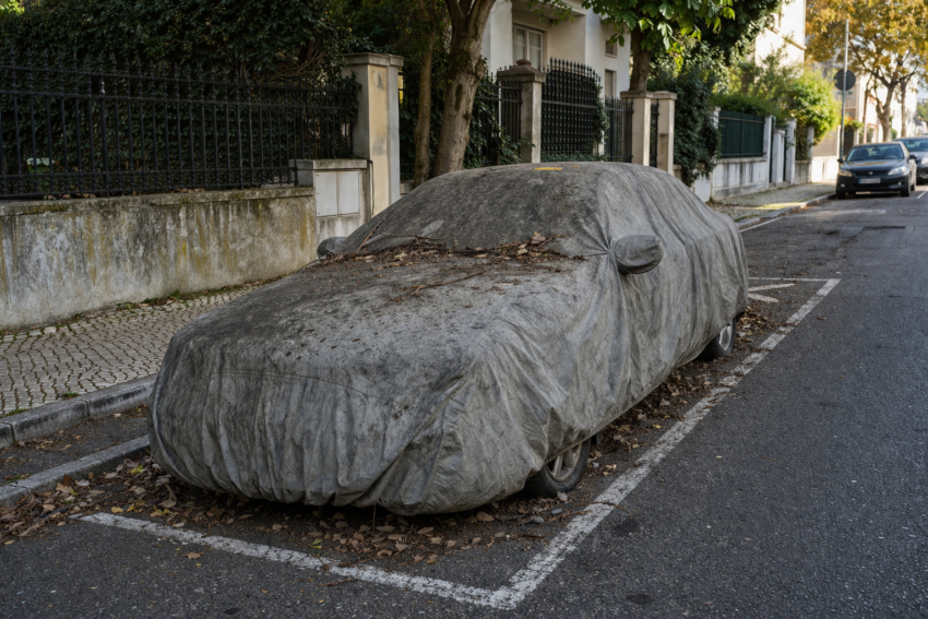 Carro parado. Crédito: Foto AI