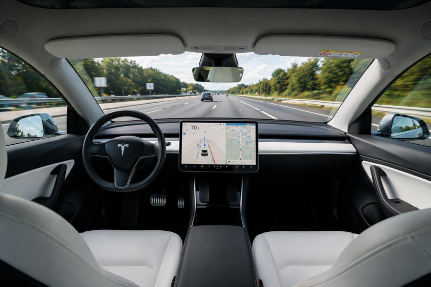 Carro de condução autónoma. Crédito: Foto AI