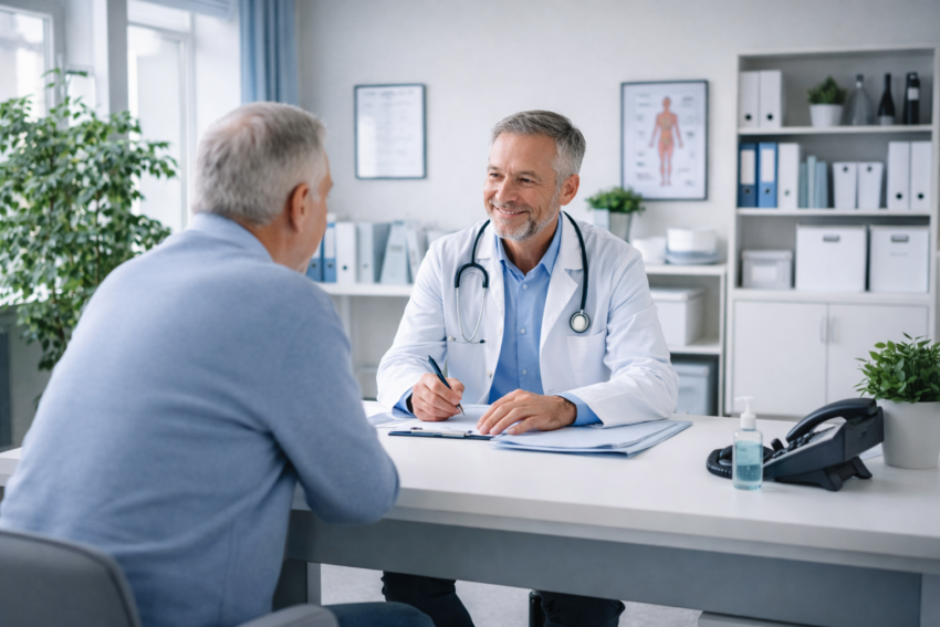 Consulta com médico. Crédito: Foto AI