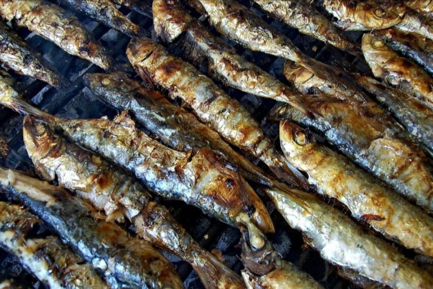 Sardinhas na grelha.