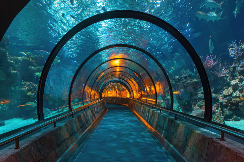 Túnel submarino. Crédito: Freepik AI