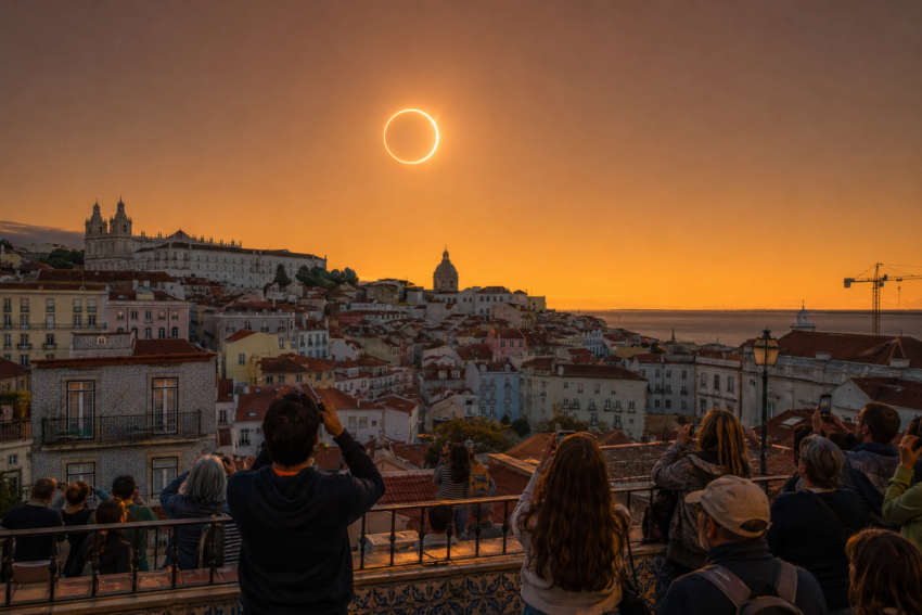 Eclipse solar. Crédito: Foto AI