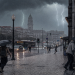 Vem aí um ‘festival elétrico’: trovoadas fortes com chuva ‘a potes’ e granizo vão atacar estas regiões e este será o dia mais crítico