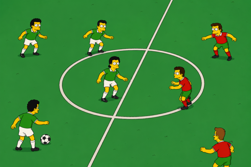 Ilustração da final do Mundial. Crédito: Foto AI