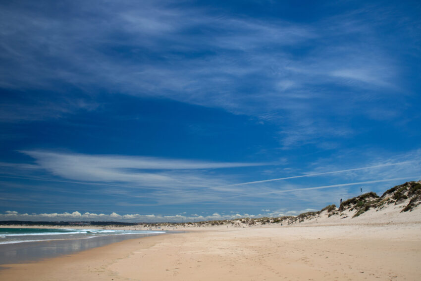 Praia em Peniche.