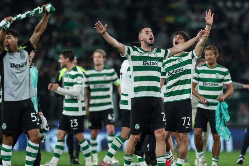 Jogadores do Sporting.
