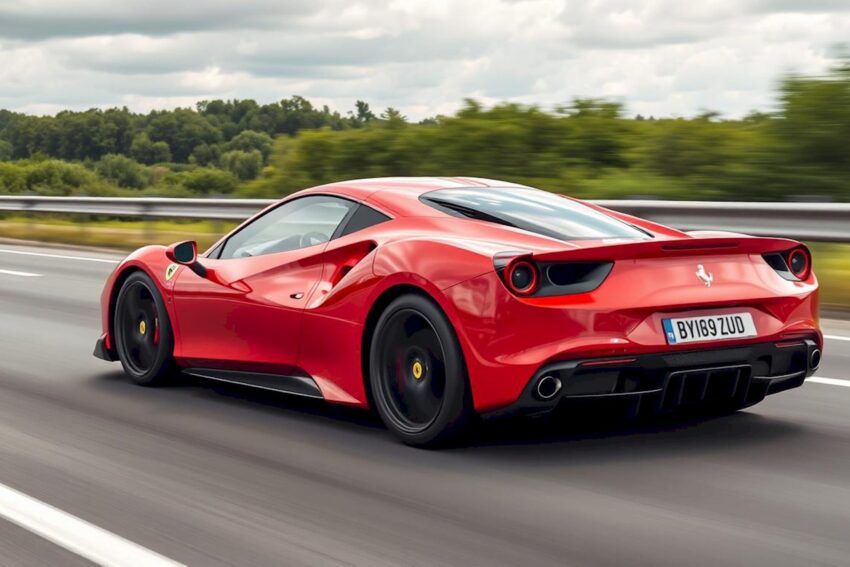 Ferrari na estrada.