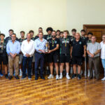 Campeões nacionais Sub-18 do Ginásio Clube Olhanense recebidos na Câmara de Olhão
