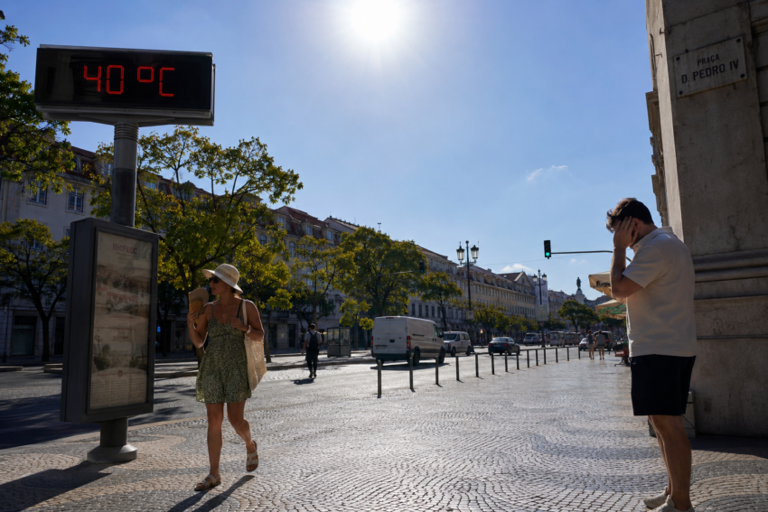 Dia de calor em Portugal. Crédito: Foto AI