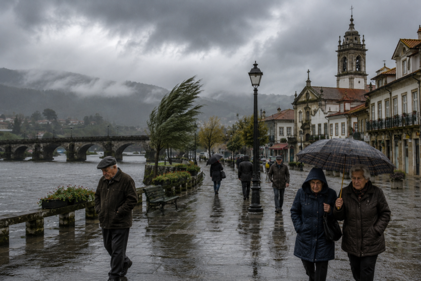 Dia de chuva e vento. Crédito: Foto AI