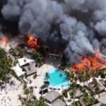 Incêndio que destruiu resort de luxo retém 21 portugueses na República Dominicana: família perdeu todos os bens