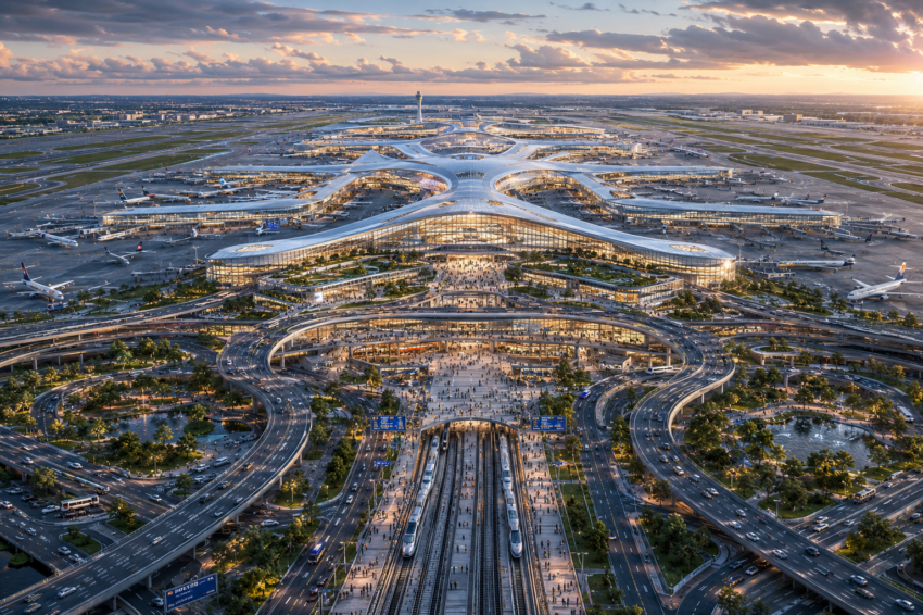 Mega-aeroporto. Crédito: Foto AI