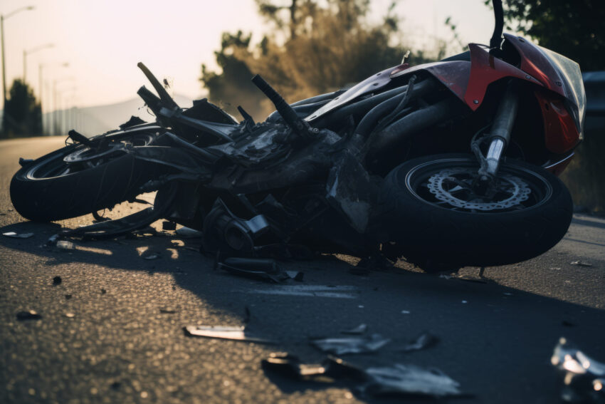 Despiste de moto.