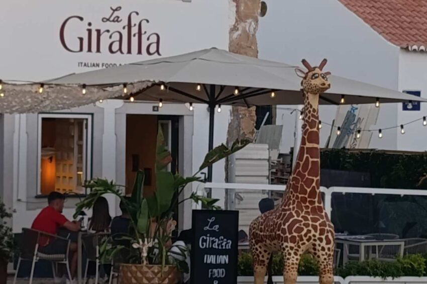 Restaurante La Giraffa, em Faro.