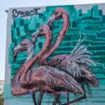 Cidade de Olhão ganha mural de Bordalo II feito com 300 quilos de lixo e inspirado na Ria Formosa