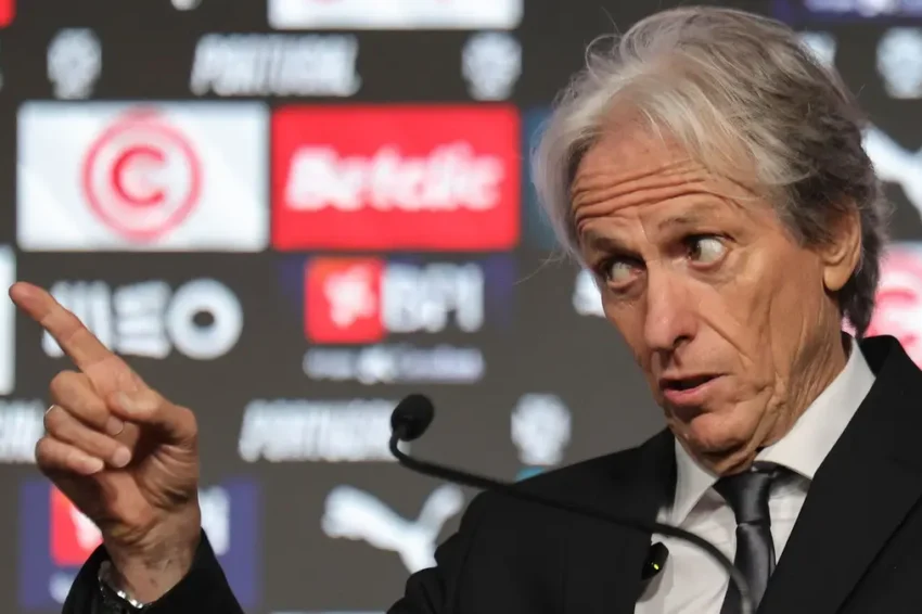 Jorge Jesus na apresentação como o novo selecionador nacional. Foto: Lusa
