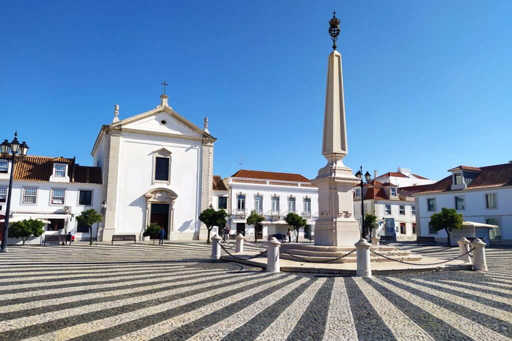Praça Marquês de Pombal em Vila Real de Santo António.