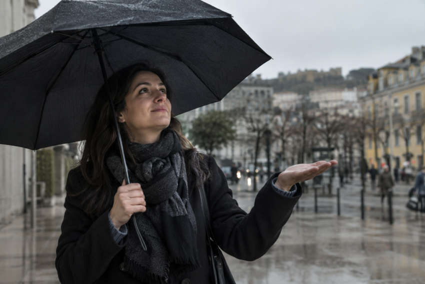 Dia nublado em Portugal. Crédito: POSTAL AI – imagem gerada por IA