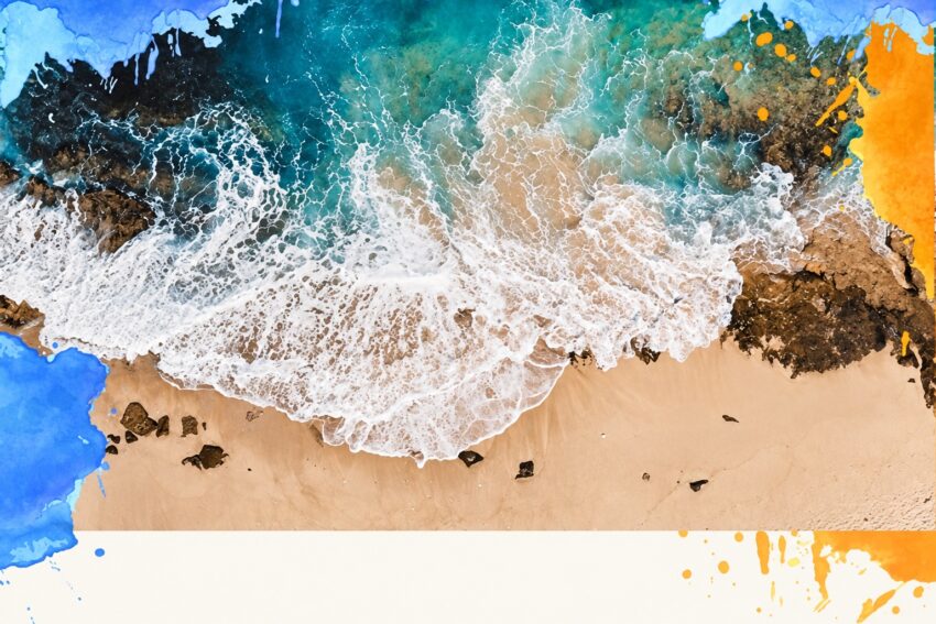 O mar, a costa, a praia. Crédito: Code BLUE