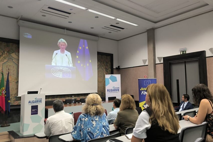 Eleitos locais do Algarve debateram o futuro da Europa. Crédito: CCDR Algarve