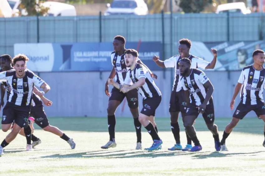 Jogadores do Portimonense. Crédito: Redes sociais Portimonense